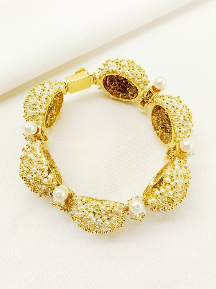 Shivi Cream Antique Bracelet - House of Sarvati LLC
