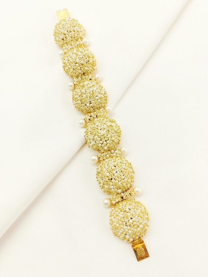 Shivi Cream Antique Bracelet - House of Sarvati LLC