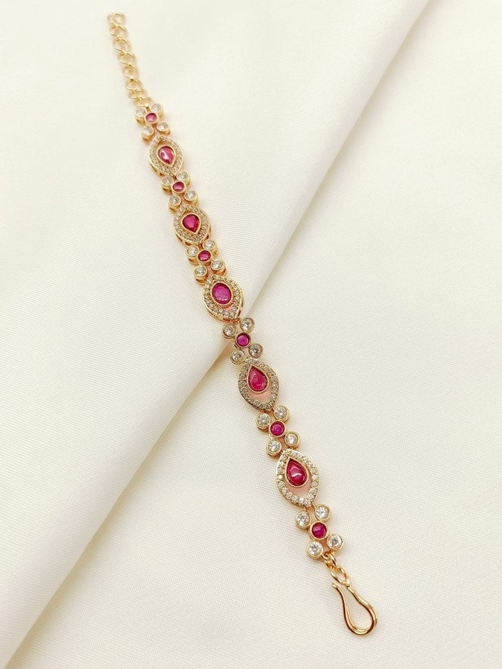 Shravya Ruby Antique Bracelet - House of Sarvati LLC