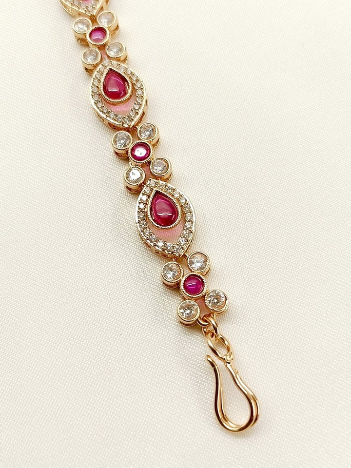 Shravya Ruby Antique Bracelet - House of Sarvati LLC