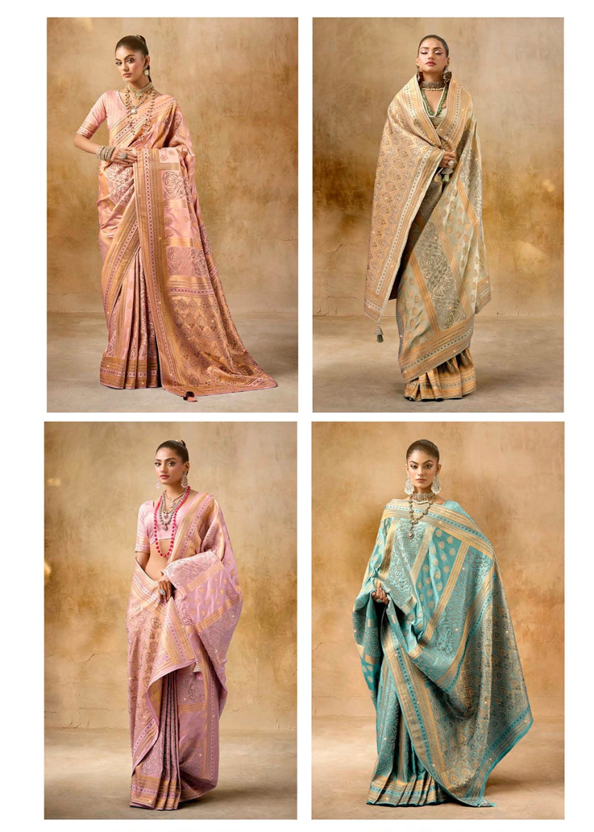 Signature Statement - Sattan Katan Saree Collection (Set of 4) - House of Sarvati LLC