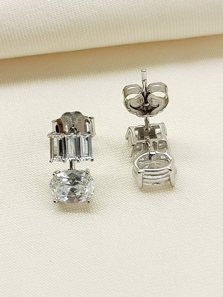Simran 92.5 Silver Swarovski Stone Tops - House of Sarvati LLC