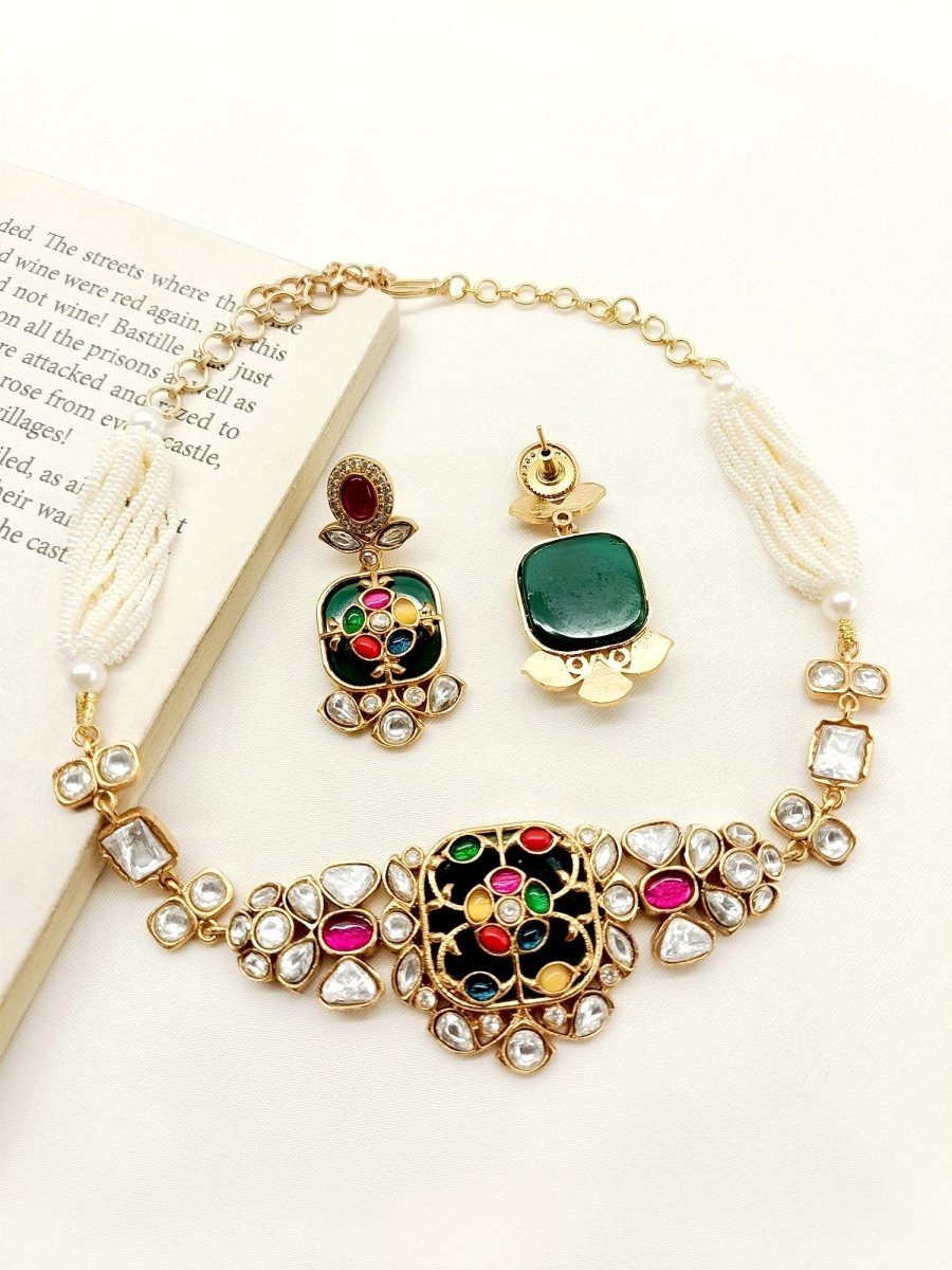 Soniya R & G Boutique Choker Set - House of Sarvati LLC