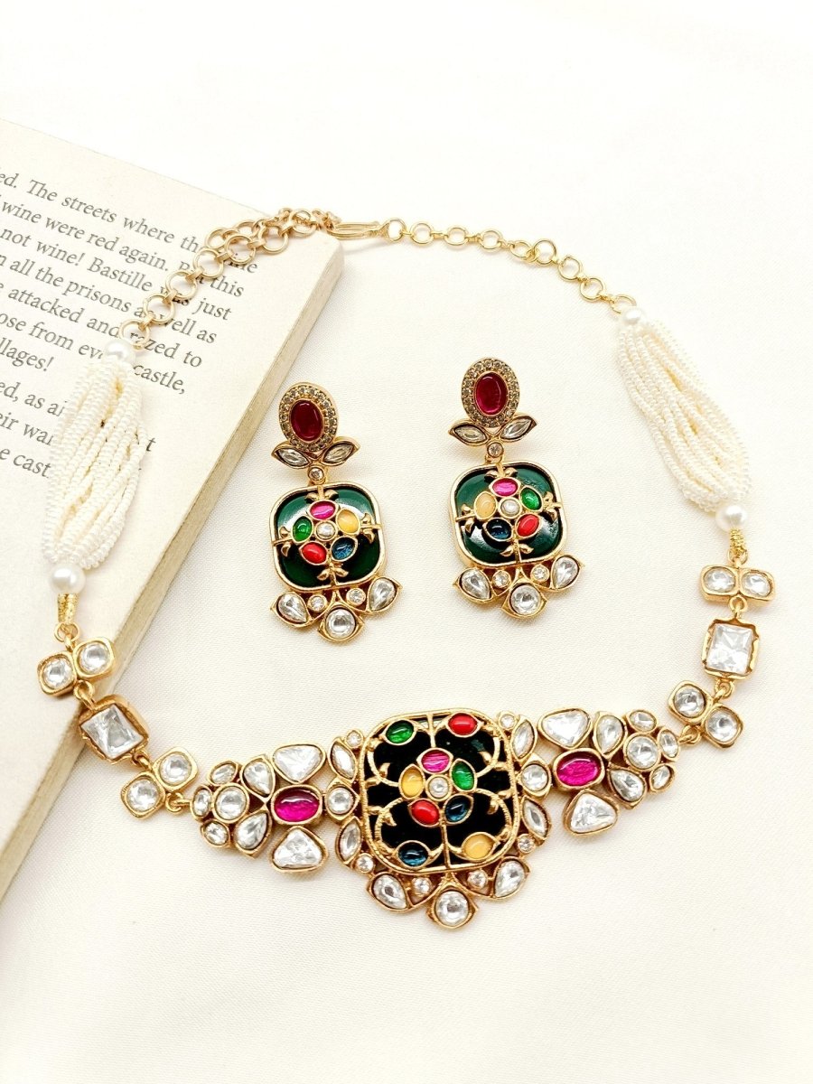 Soniya R & G Boutique Choker Set - House of Sarvati LLC