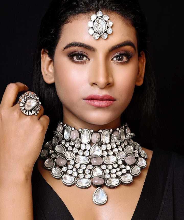 Sulakshna Bridal Contemporary Victorian Set - House of Sarvati LLC