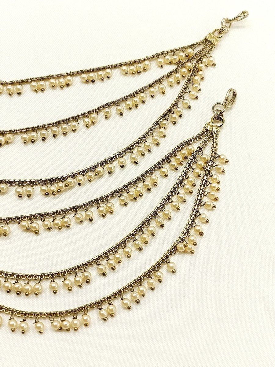 Sunita Copper Traditional Ear Chain - House of Sarvati LLC