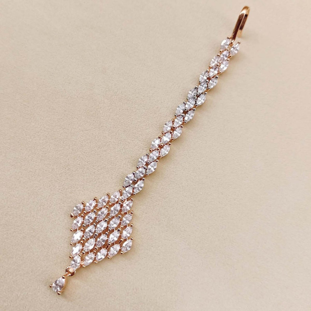 Tapsi American Diamond Rose Plated Beautiful Teeka - House of Sarvati LLC