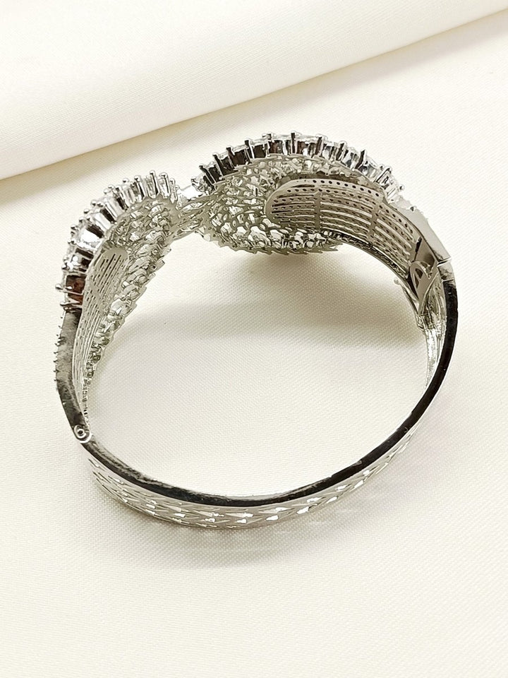 Trisa White American Diamond Bracelet - House of Sarvati LLC