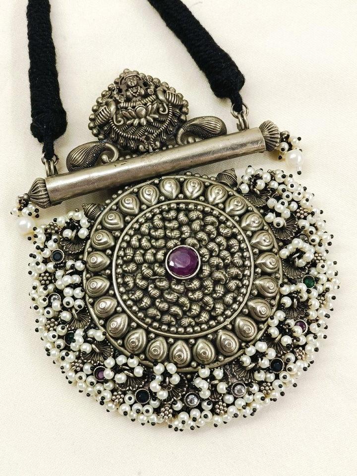 Twinking R&G Oxidized Necklace Set - House of Sarvati LLC