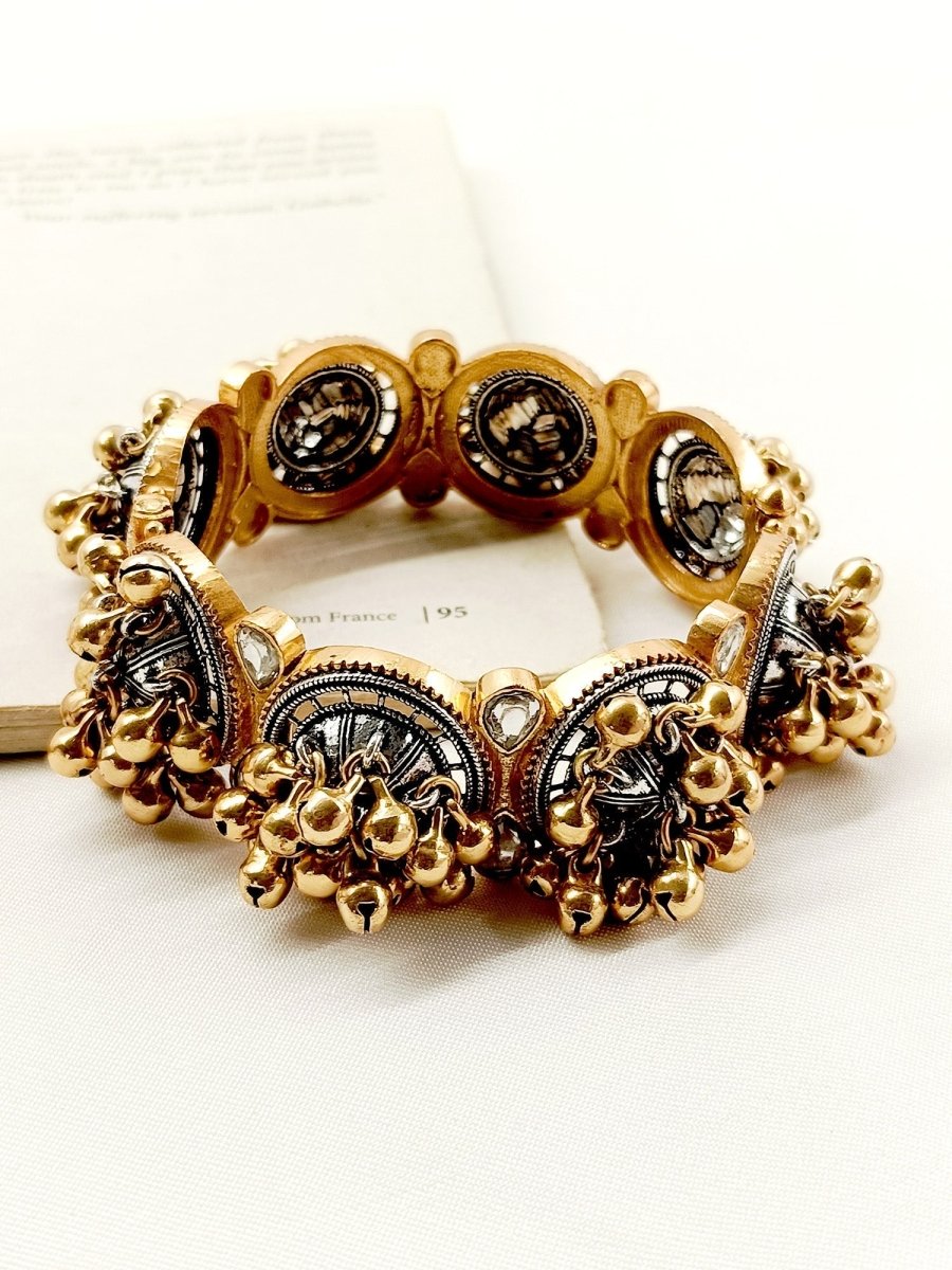 Vasvi Two Tone Polish Boutique Kada - House of Sarvati LLC