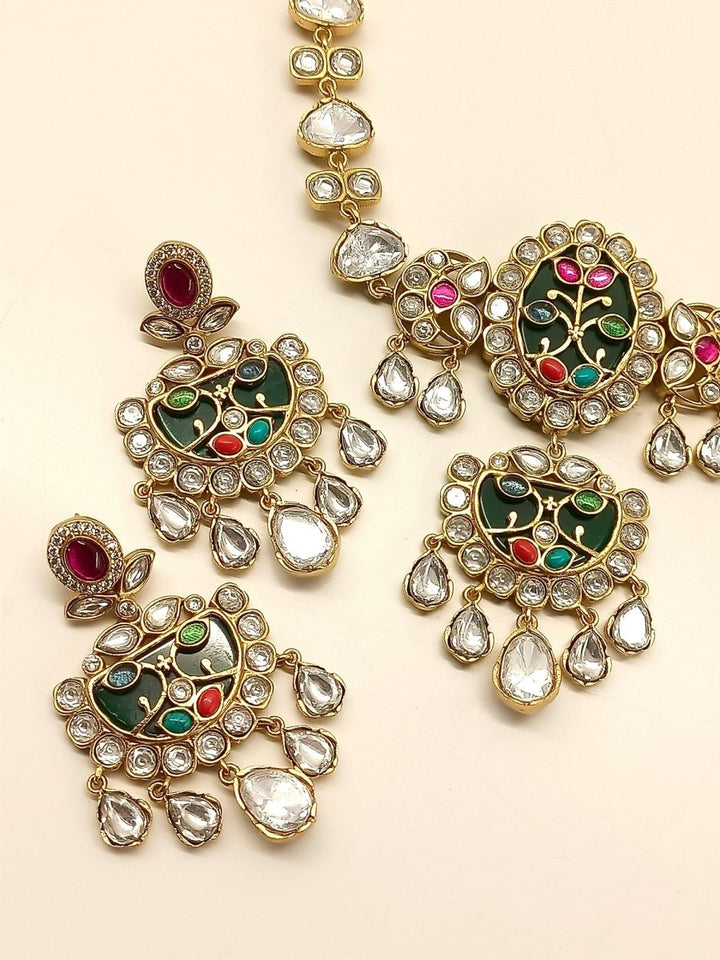 Yessa Multi Colour Boutique Choker Set - House of Sarvati LLC