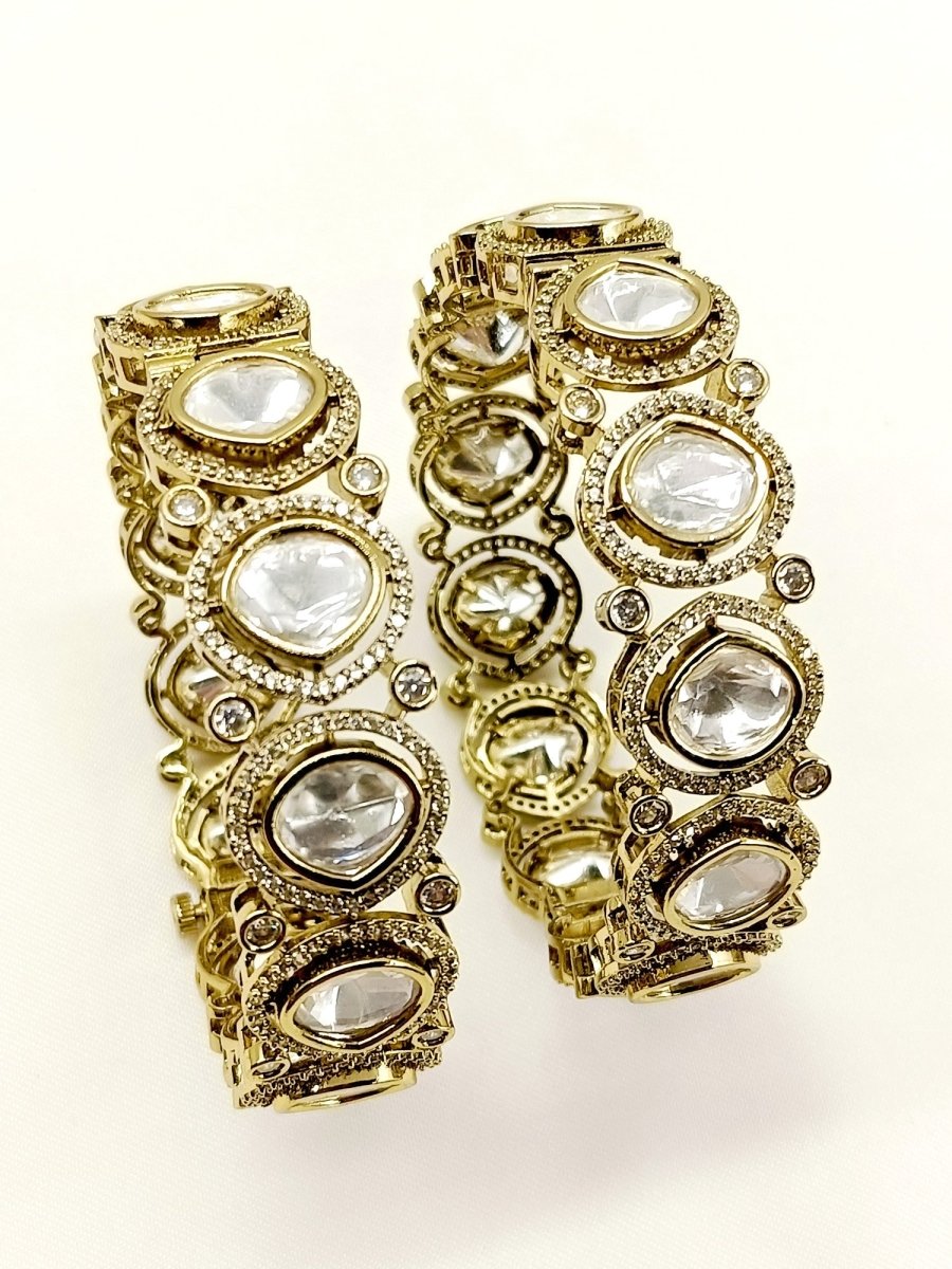 Yohanna Victorian Bangle Set Of 2 - House of Sarvati LLC