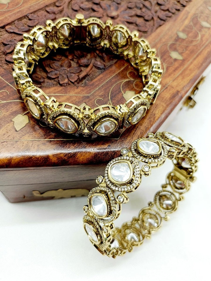 Yohanna Victorian Bangle Set Of 2 - House of Sarvati LLC