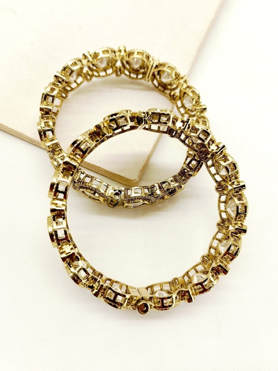Yohanna Victorian Bangle Set Of 2 - House of Sarvati LLC