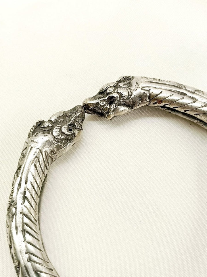 Zaaraa Oxidized Silver Anklet [Price Is For Single Piece] - House of Sarvati LLC