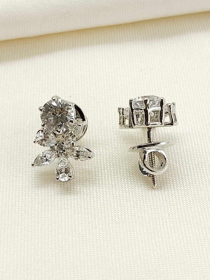Ziva 92.5 Silver Swarovski Stone Tops - House of Sarvati LLC